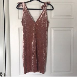 Velvet cocktail dress